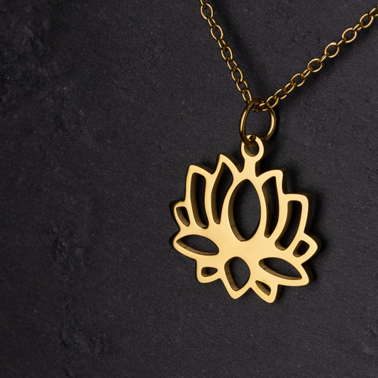 Lotus Flower Necklace - Lucky Life Manila