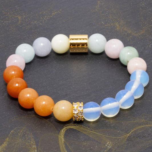 Aphrodite I (Moonstone, Carnelian & Morganite) - Lucky Life Manila