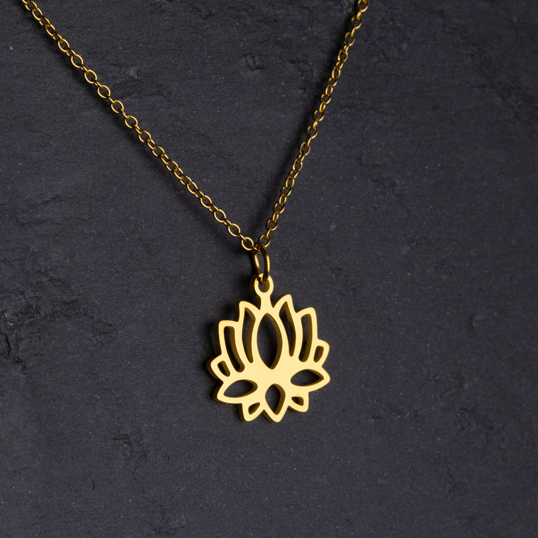 Lotus Flower Necklace - Lucky Life Manila