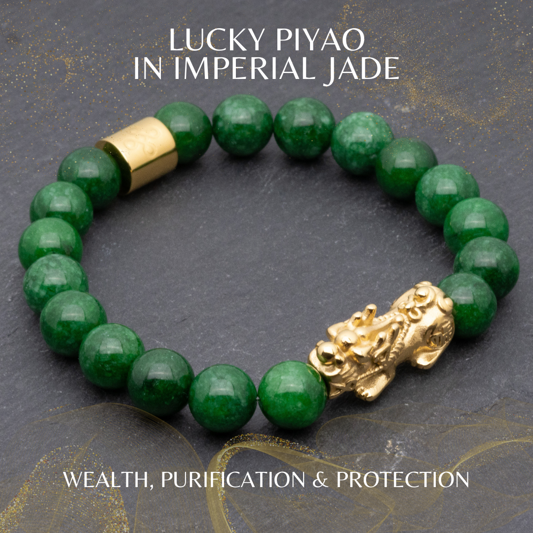 Lucky Piyao in Imperial Jade Bracelet – Lucky Life Manila