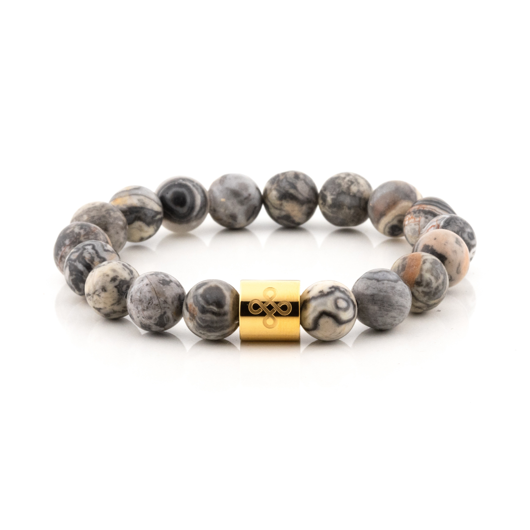 Classic Natural Map Jasper Bracelet
