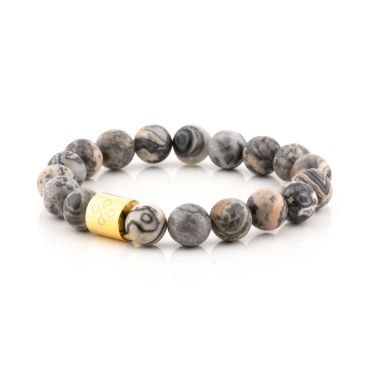 Classic Natural Map Jasper Bracelet