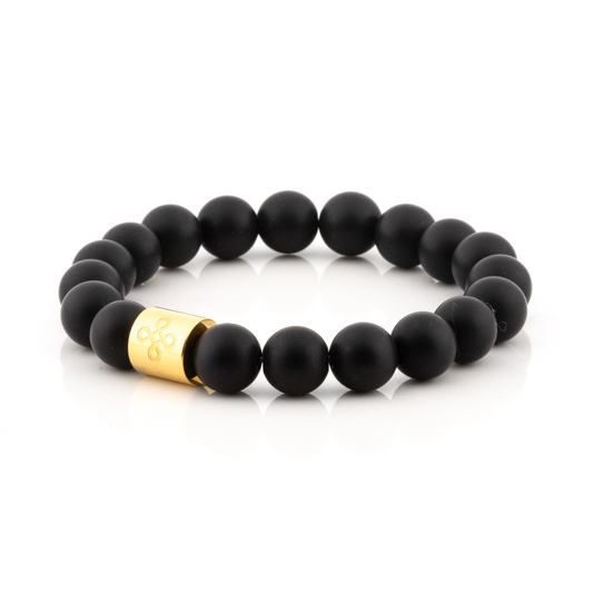 Classic Natural Matte Black Onyx Bracelet