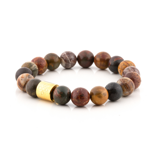 Classic Natural Picasso Jasper Bracelet