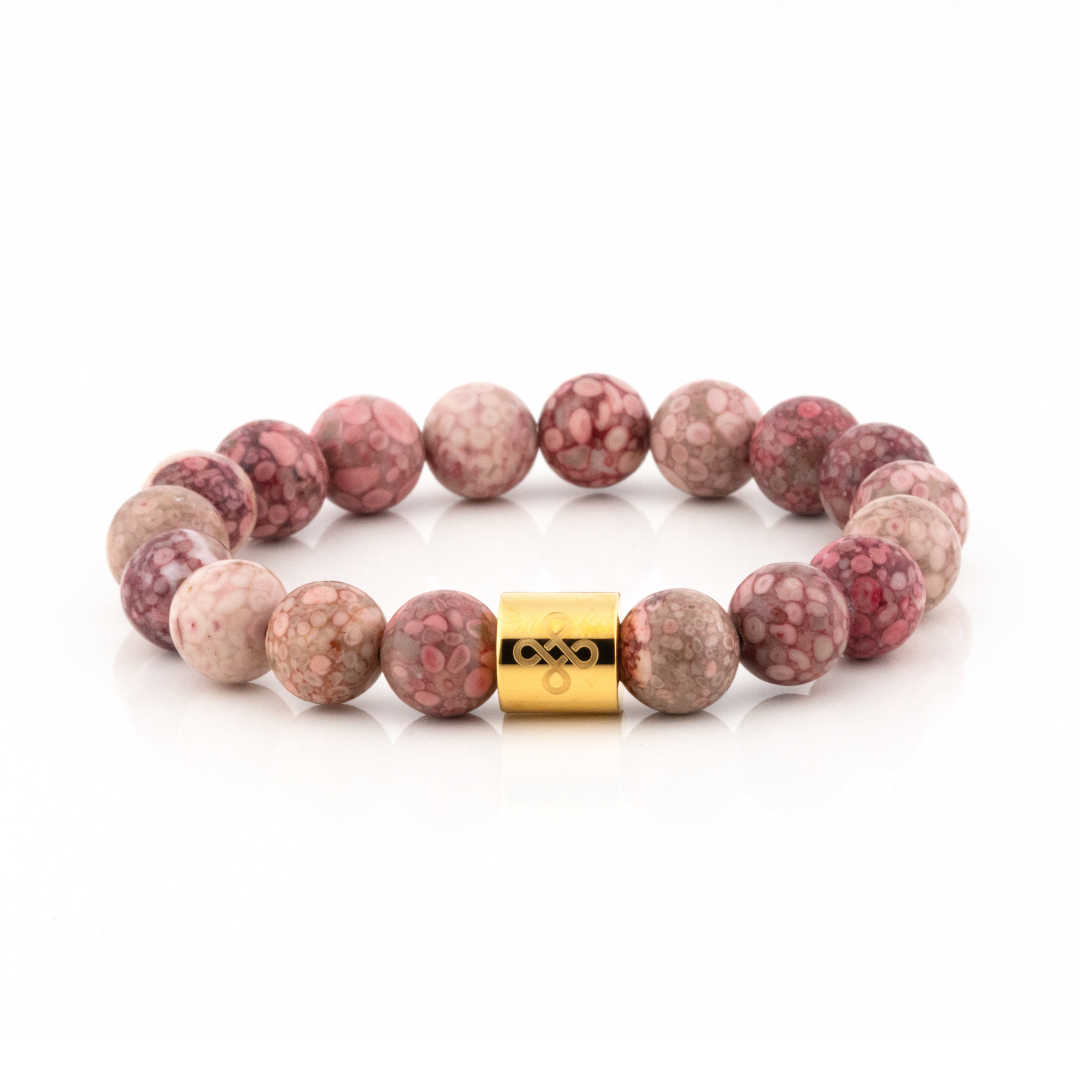 Classic Natural Pink Jasper Bracelet