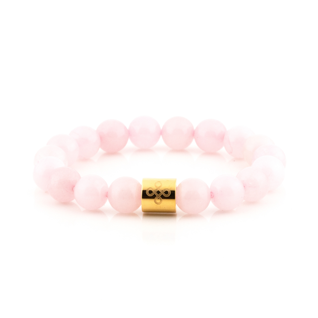 Classic Natural Rose Quartz Bracelet