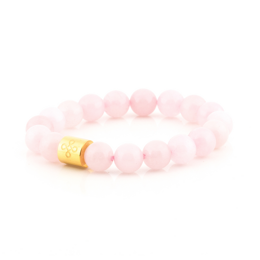 Classic Natural Rose Quartz Bracelet