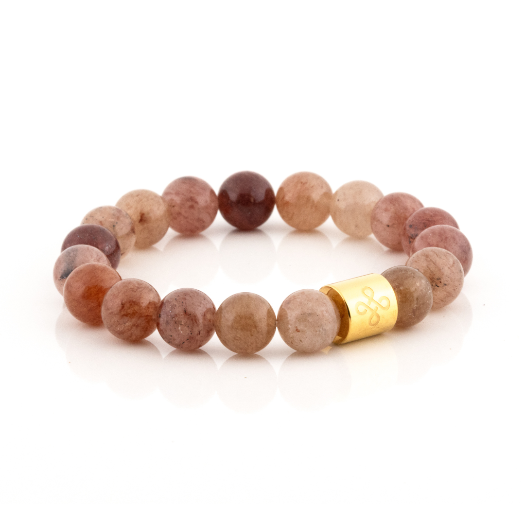 Classic Natural Strawberry Quartz Bracelet