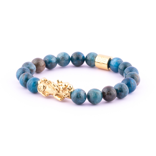 Lucky Piyao in Natural Apatite Bracelet