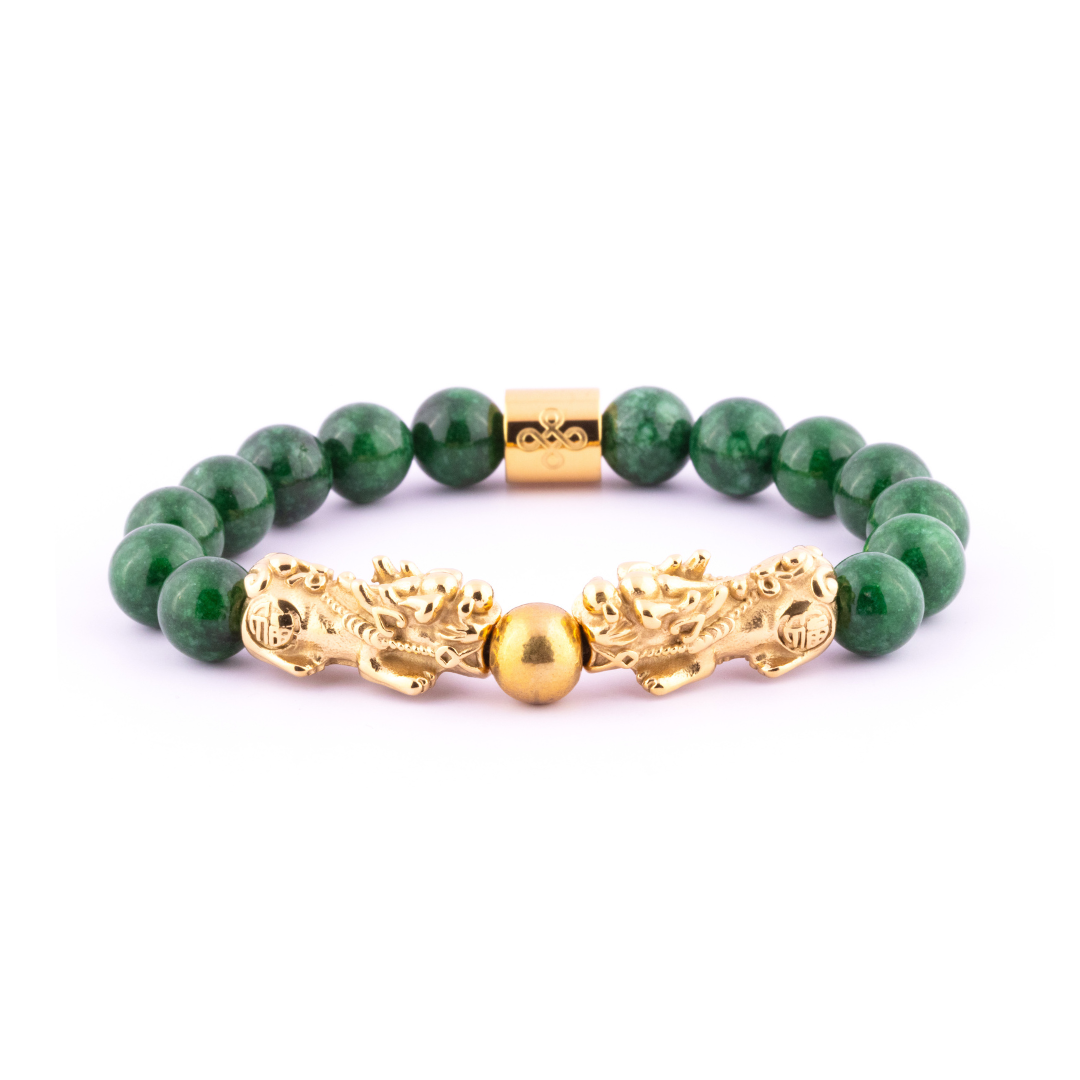 Emperor's Luck III Bracelet (Double Lucky Piyao in Natural