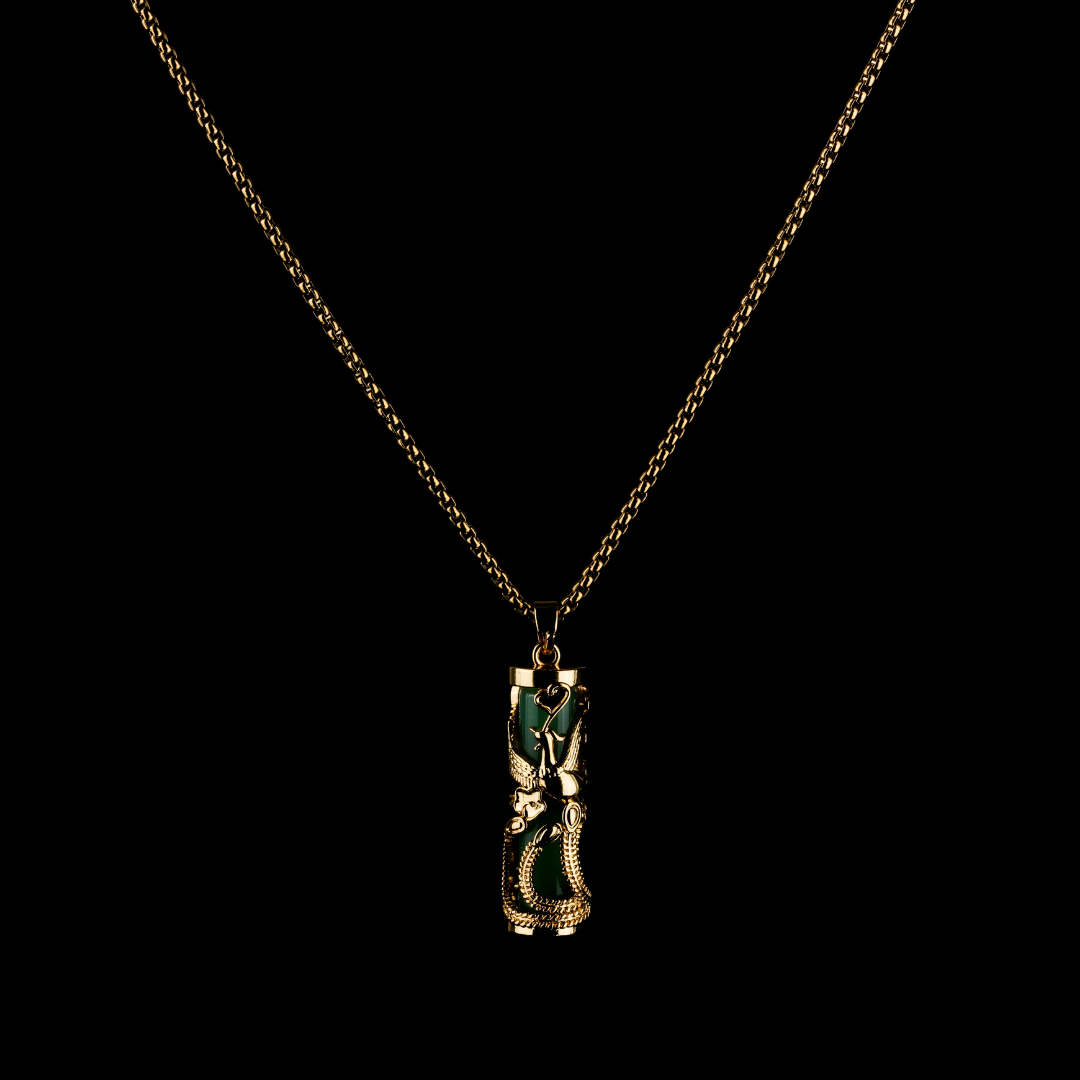 Phoenix with Jade Necklace | Feng Shui Lucky Color of the Year 2023 (Emerald Green & Wood Dragon) - Lucky Life Manila