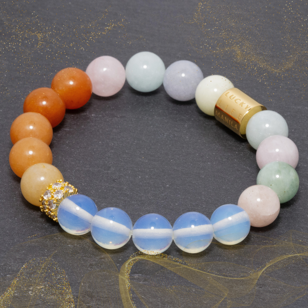 Aphrodite I (Moonstone, Carnelian & Morganite) - Lucky Life Manila