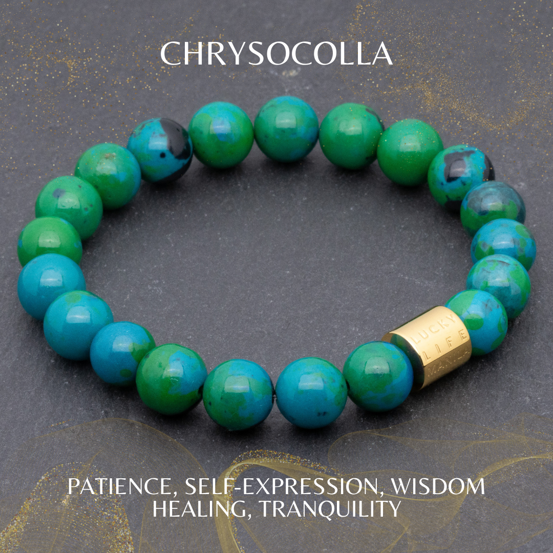 Classic Chrysocolla Bracelet - Lucky Life Manila
