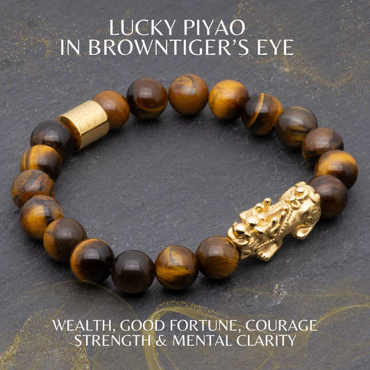 Lucky Piyao in Brown Tiger's Eye