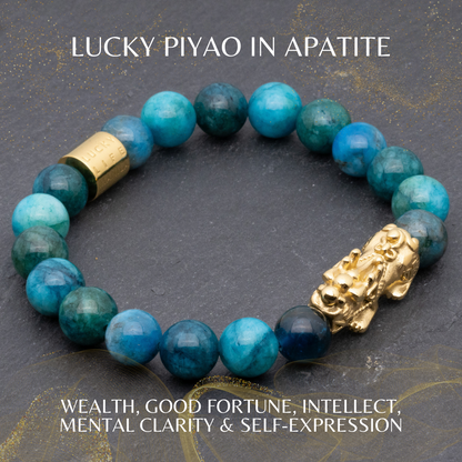 Lucky Piyao in Apatite Bracelet