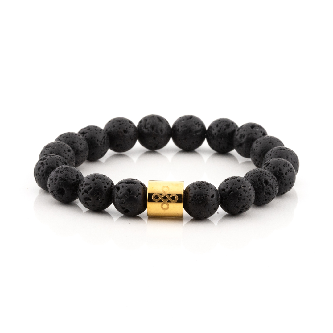 Classic Natural Lava Stone Bracelet – Lucky Life Manila