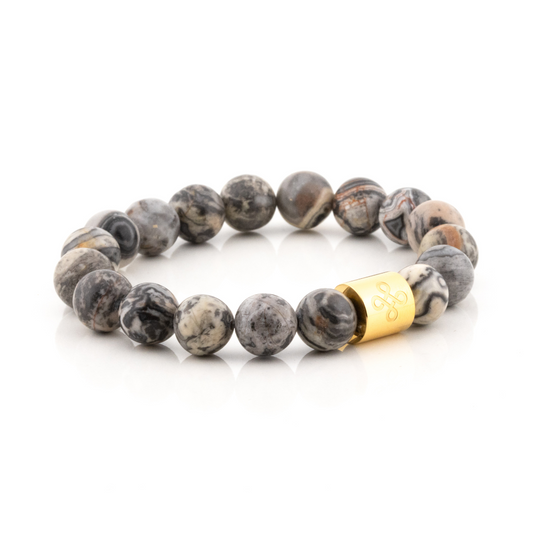 Classic Natural Map Jasper Bracelet