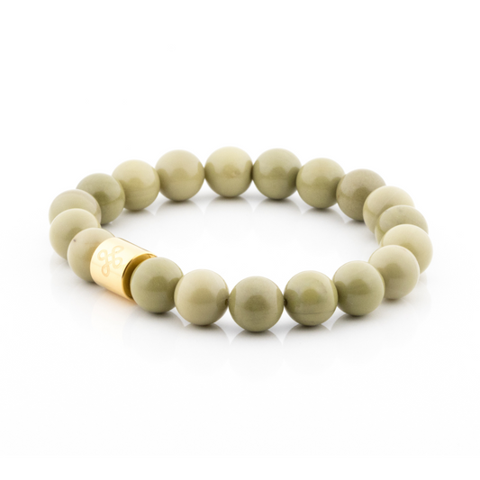 Classic Natural Matcha Alashan Agate Bracelet