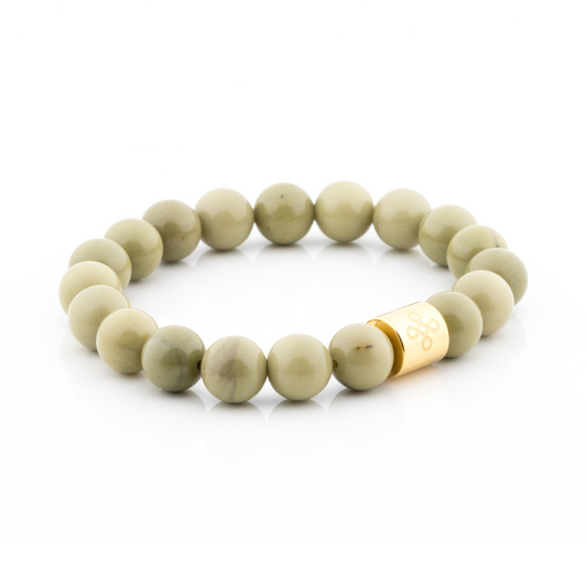 Classic Natural Matcha Alashan Agate Bracelet