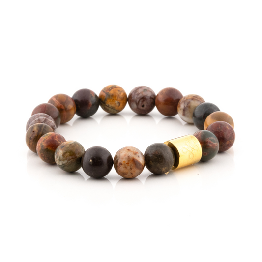 Classic Natural Picasso Jasper Bracelet