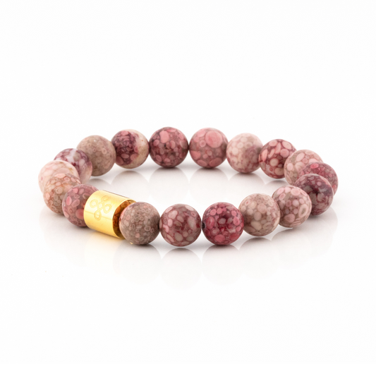Classic Natural Pink Jasper Bracelet