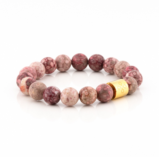 Classic Natural Pink Jasper Bracelet