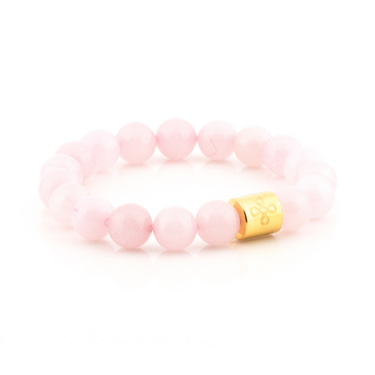 Classic Natural Rose Quartz Bracelet