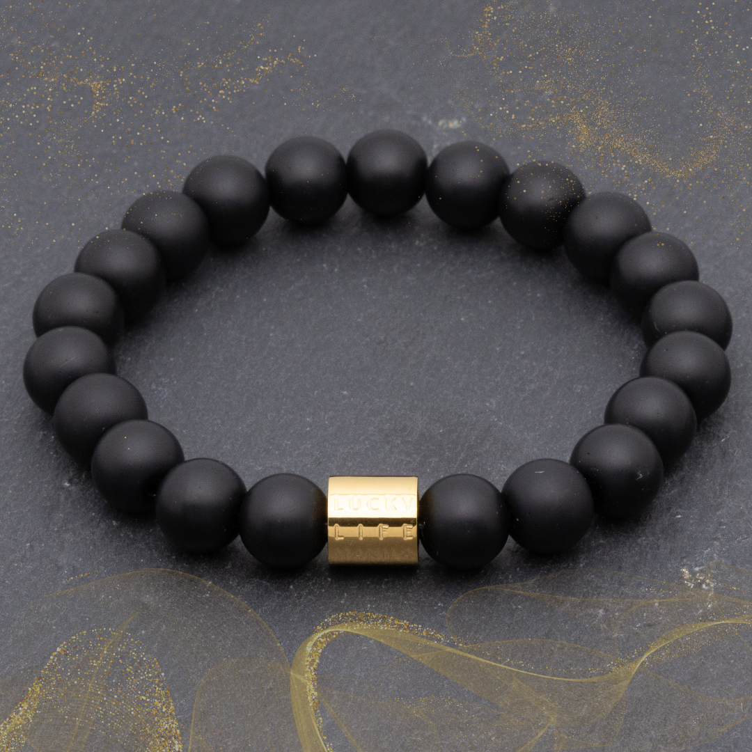 Classic Natural Matte Black Onyx Bracelet Lucky Life Manila