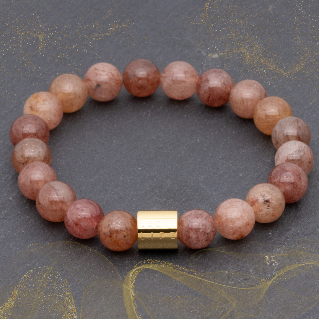 Classic Strawberry Quartz Bracelet