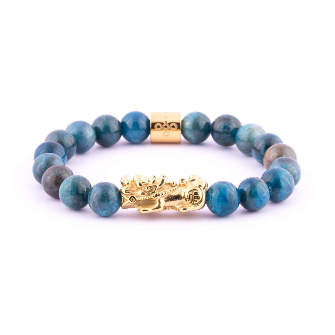 Lucky Piyao in Natural Apatite Bracelet