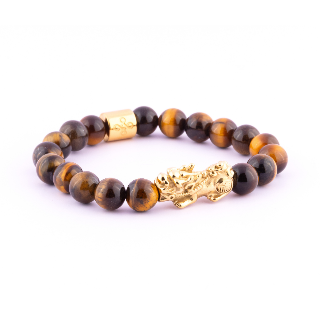 Lucky Piyao in Natural Brown Tiger's Eye Bracelet