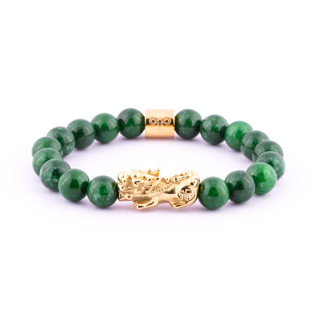 Lucky Piyao in Natural Imperial Jade Bracelet
