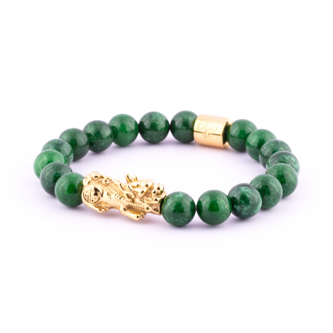 Lucky Piyao in Natural Imperial Jade Bracelet