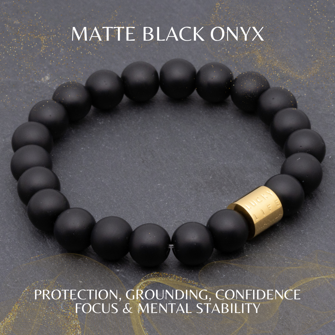 Classic Matte Black Onyx Bracelet