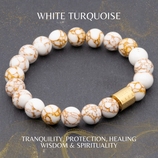 Classic White Turquoise Bracelet - Lucky Life Manila