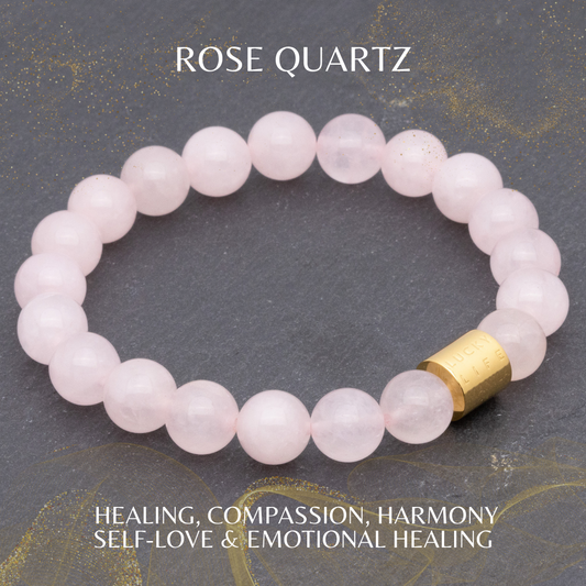 Classic Rose Quartz Bracelet - Lucky Life Manila
