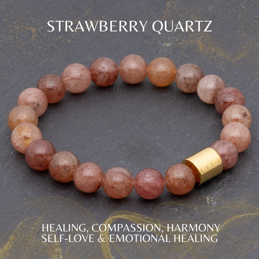 Classic Strawberry Quartz Bracelet